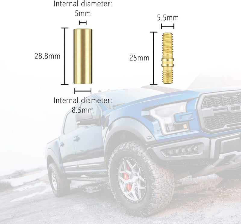 Junecarp 13 PCS Truck Antenna Adapter Accessories for Truck/Car Kit,11 Screws&2 Rubber Washers Replacement for Toyota,Jeep,Wrangler,Denali,Tantu,Douqi,Ford,GMC Antenna - Image 5